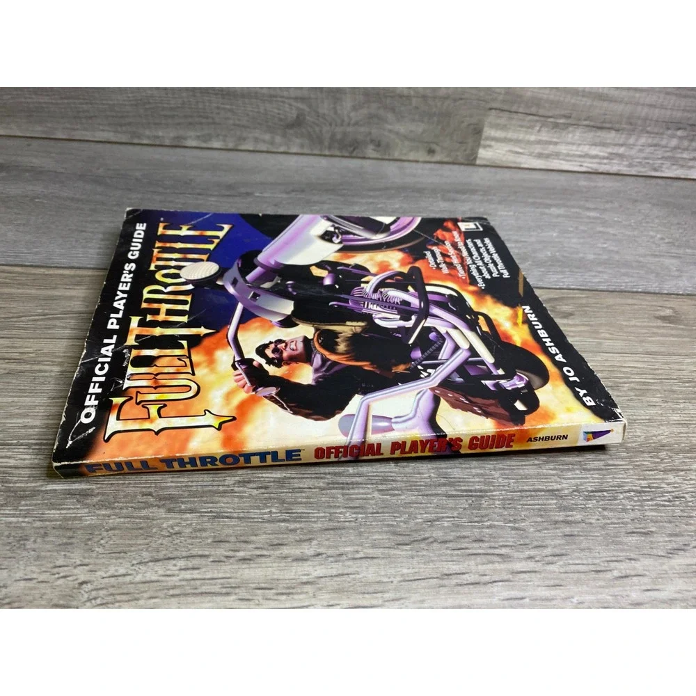 Full Throttle Official Player's Guide Jo Ashburn LucasArts PC Game Strategy Book